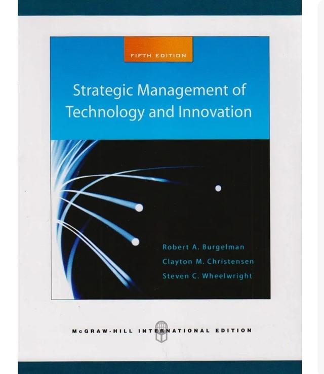 หนังสือ Strategic Management of Technology and Innovation (การจัดการเชิงกลยุทธ์ด้านเทคโนโลยีและนวัตกรรม) 
