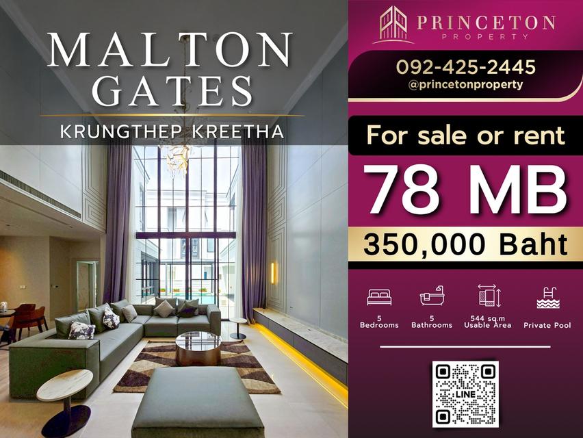 Luxury House For Rent Malton Gates Krungthep Kreetha 1