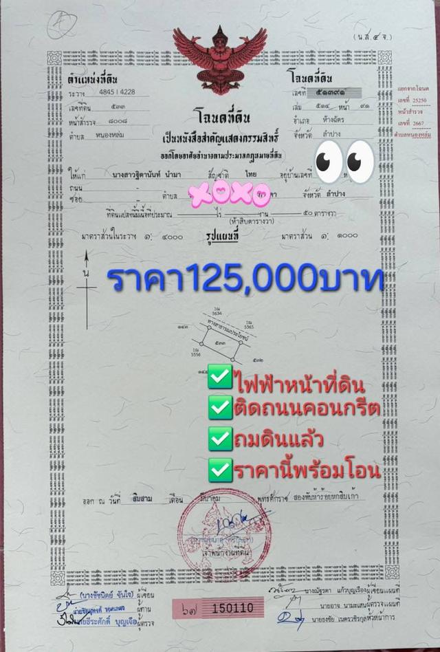 ขายที่ดินเปล่าแบ่งแปลงราคาถูกถมดินแล้ว 2