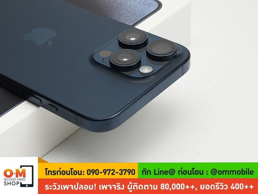 ขาย/แลก iPhone 15 Pro Max 256GB Blue Titanium ศูนย์ไทย สภาพสวยมาก ครบกล่อง เพียง 31,990 บาท 3