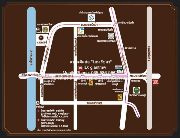 DSL-860 ให้เช่า คอนโด Manor Sanambinnam แมเนอร์ สนามบินน้ำ 75 ตารางเมตร 25000 บาทต่อเดือน 2