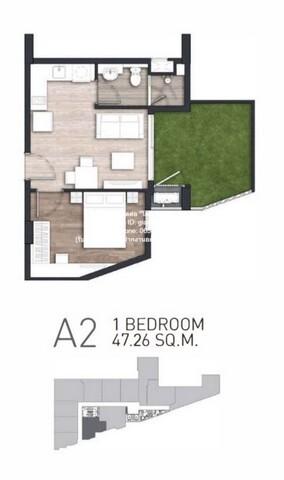 รหัส DSL-630.A2 (3A-02) Sale คอนโด. Craft Ploenchit ใหญ่ 47 SQUARE METER 1BR1BR 8000000 thb ใกล้ รถไฟฟ้า BTS เพลินจิต โค 3