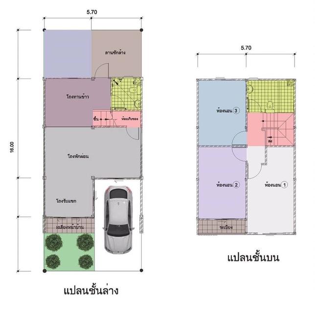 ทาวน์โฮม 2 ชั้น โซนหน้าราคาพิเศษ ยูนิต 16-21 7