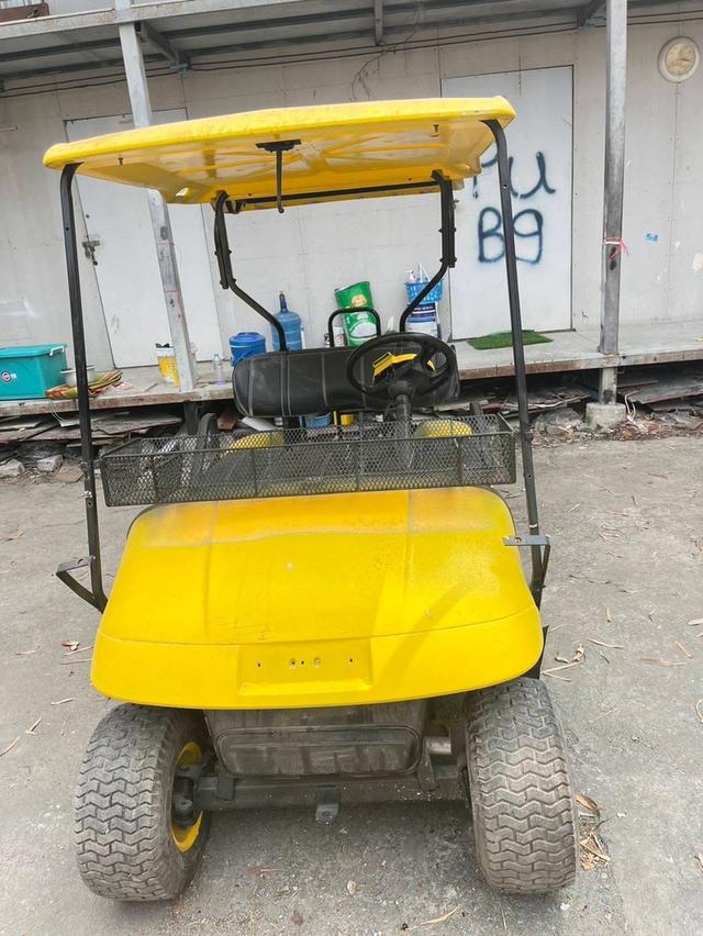 รถกอล์ฟไฟฟ้าสีเหลือง EZGO 4 ที่นั่ง 3