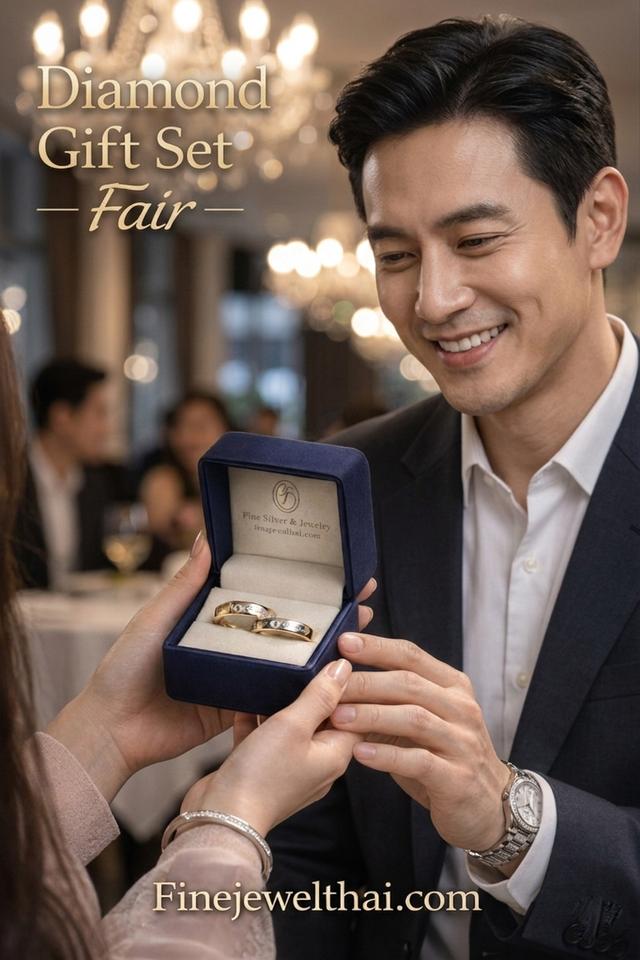 Finejewelthai Diamond Gift Set Fair เครื่องประดับเพชรแท้ พร้อมใบรับรอง ราคาพิเศษ