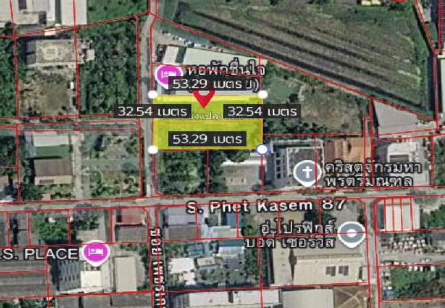 ขายที่ดิน 409 ตร.ว. ซอยเพชรเกษม 87 ถนนเพชรเกษม กระทุ่มแบน สมุทรสาคร 1