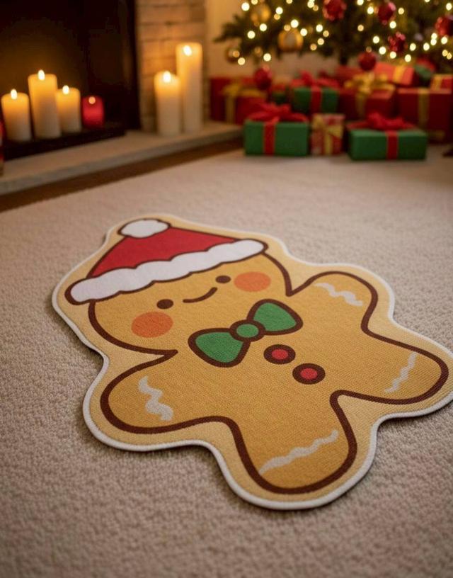 พรมคริสต์มาสลายน่ารักๆ