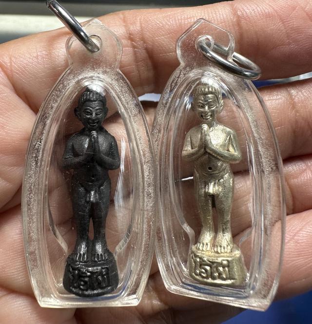 รูปหล่อ ไอ้ไข่ 2องค์ พร้อมเลี่ยมเดิม 550 พร้อมจัดส่ง