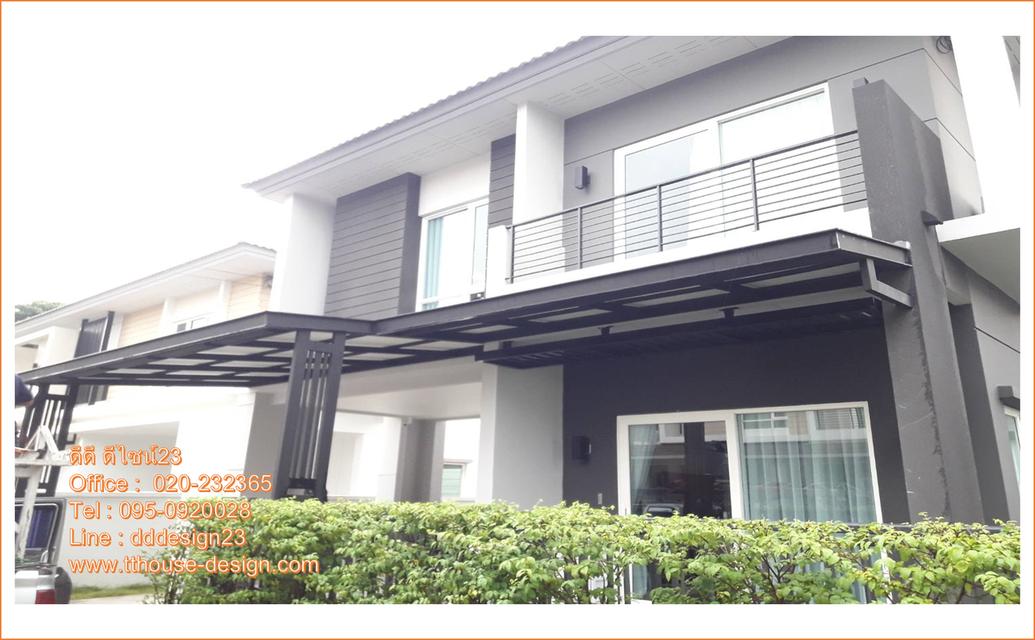 รับเหมา ต่อเติม โครงหลังคากันสาด ต่อเติมห้องครัวเทพื้นปูกระเบื้อง แบบครบวงจร  Line dddesign23 รูปที่ 5