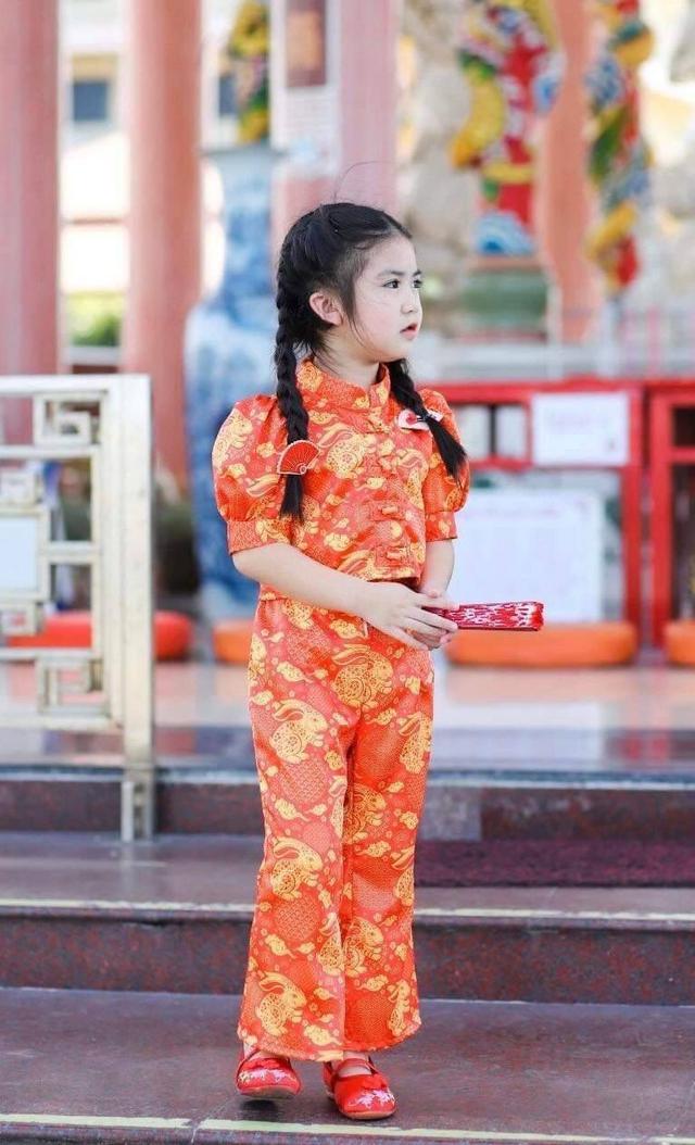 ชุดจีนเด็กหญิง setกางเกง 3