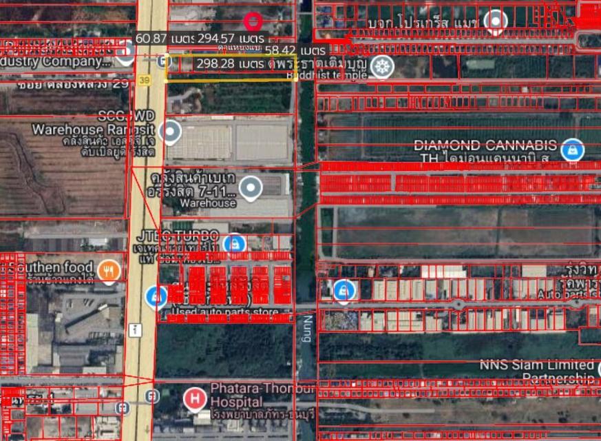 ขายที่ดิน 10 ไร่ 2 งาน 68 ตารางวา ติดถนนพหลโยธิน ใกล้ฟิวเจอร์พาร์ค 6