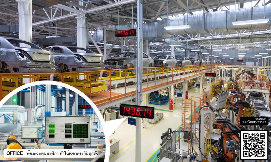Digital Clock นาฬิกดิจิตอล นาฬิกาโรงงาน นาฬิกาขนาดใหญ่ 7