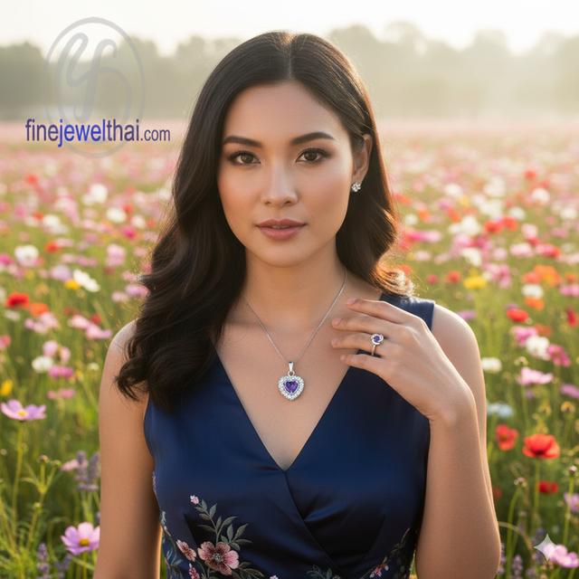 Finejewelthai เครื่องประดับอะเมทิสต์ พลอยแท้ เสริมมงคลด้านความรัก