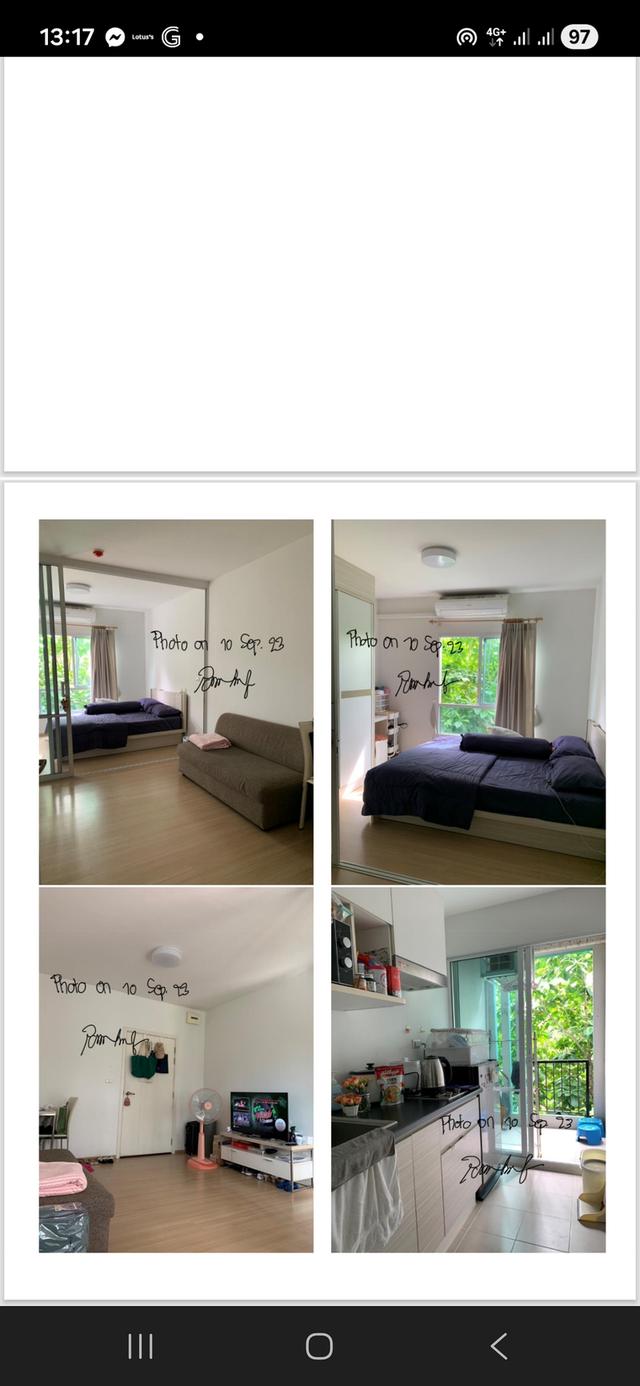 เช่า UNIO CONDO ชั้น 3 พร้อมเฟอร์ 7500/เดือน 1