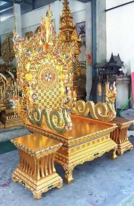 ธรรมาสน์ไม้สักแกะสลัก จัดส่งทั่วประเทศ รูปที่ 13