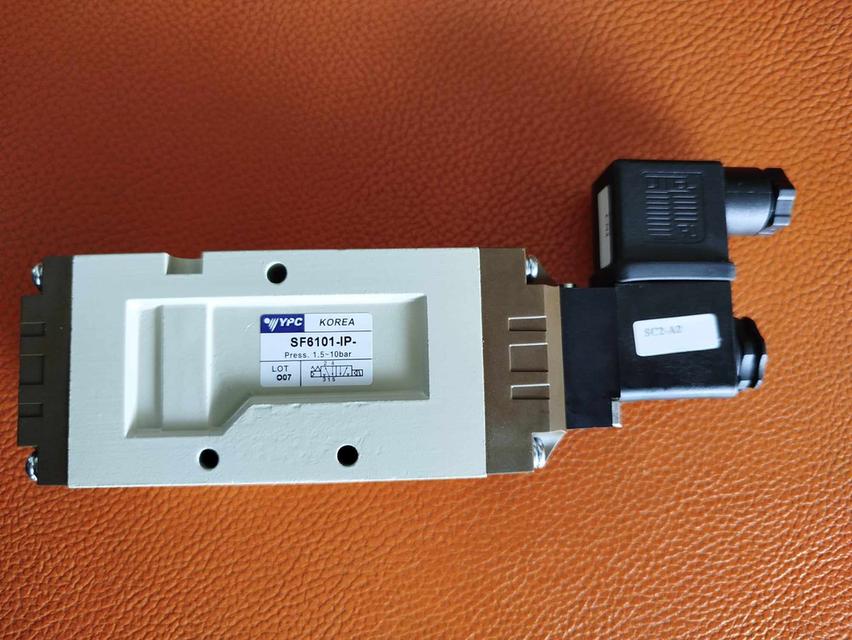 SF6101-IP-SC2-CN2-A2 YPC Solenoid valve โซลินอล์ยวาล์ว  5/2 size 1/2" ไฟ 220V Pressure 0.1-10bar(kg/cm2) 150psi ใช้ควบคุมลม ส่งฟรี