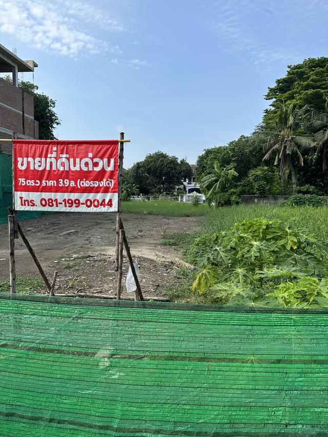 ที่ดินเปล่า เนื่อที่ 75 ตรว หมู่บ้านการ์เด้นโฮม วิลเลจ  1