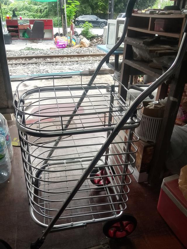 รถเข็นแบบพับเก็บได้ อลูมิเนียม ทั้งคัน