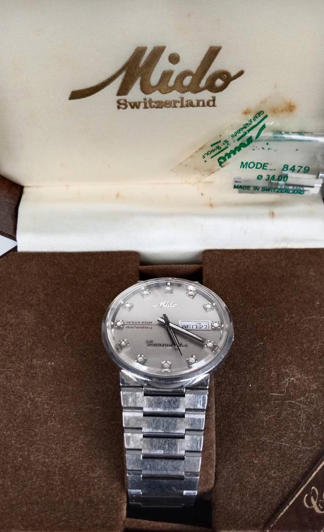 Mido Commander 8269 ระบบ AUTOMATIC หน้าปัด 45 mm พร้อมกล่องแท้เก่าเก็บ+ใบรับประกัน