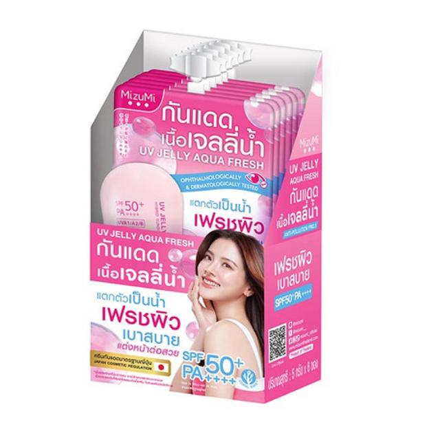 [กล่อง x6] Mizumi UV Jelly Aqua Fresh SPF50+ PA++++ 5g มิซึมิ ยูวี เจลลี่ อควา เฟรช 30g. 4