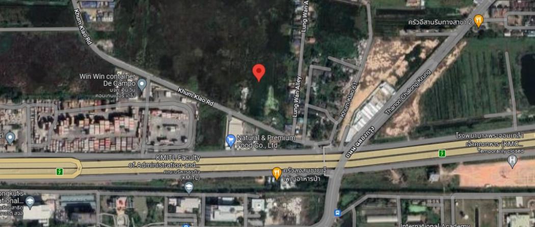 ขาย ที่ดิน 20 ไร่ ทำเลดี ติด ถ.คุ้มเกล้า ตรงข้าม ม.ลาดกระบัง ห่างเส้นเลียบมอเตอร์เวย์ เพียง 200 เมตร 3