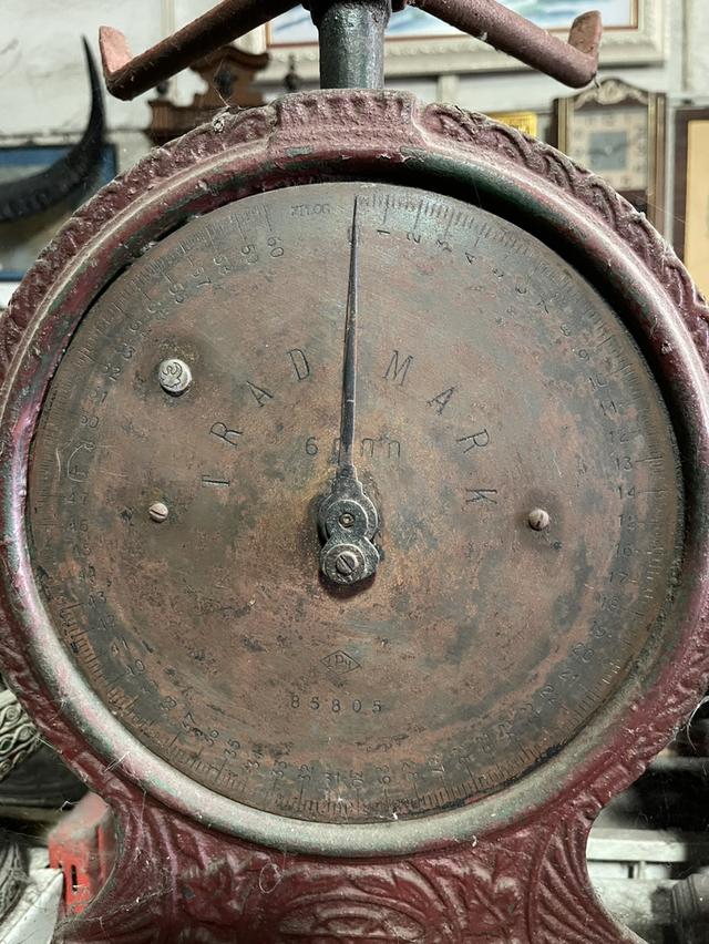 ตาชั่งโบราณ ขนาดชั่ง60กิโล กิโลโบราณ หน้าปัดทองเหลือง