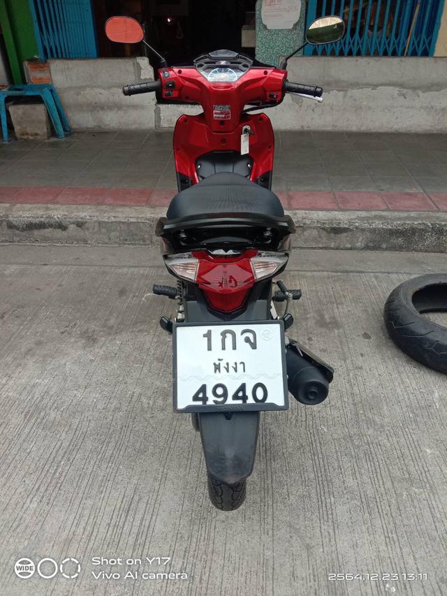 Honda Wave110i 2020 สีดำ-แดง ล้อแม็ก