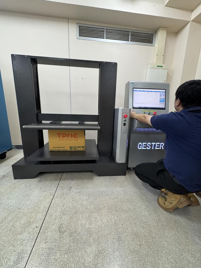 ขายเครื่อง Box Compression Tester รุ่น GT-N02B เครื่องทดสอบแรงกดกล่อง (Computer Control)
