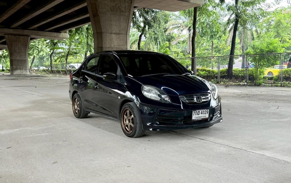ขายรถ Honda Brio amaze 1.2 ปี 2013 สีน้ำเงิน เกียร์ออโต้