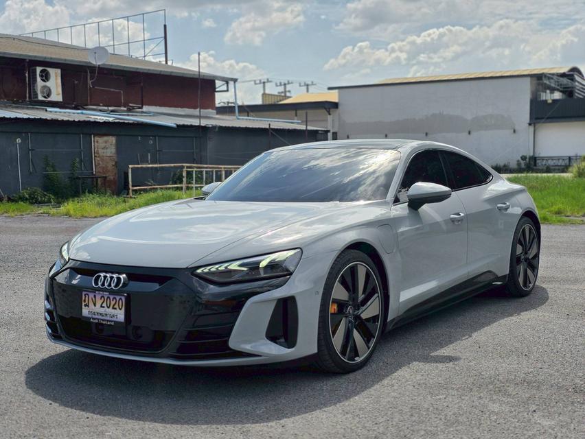 Audi E-Tron GT Performance EV 2022 แท้ รถศูนย์ Audi Thailand รถสีเทาดำ Wrap สีเทานม