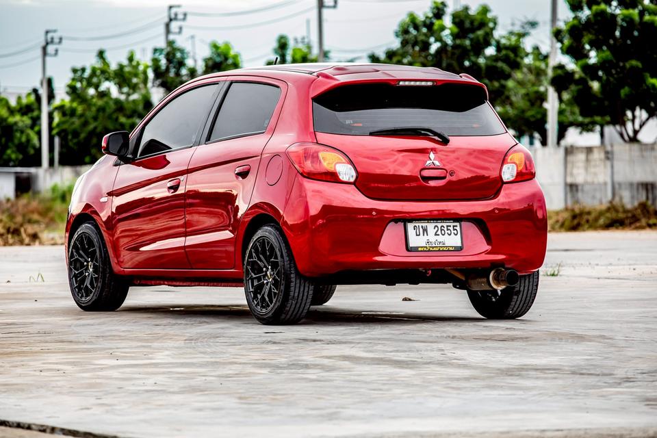 Mitsubishi Mirage 1.2 GLS ปุ่มสตาท์ ปี 2013 ออโต้ สีแดง  8