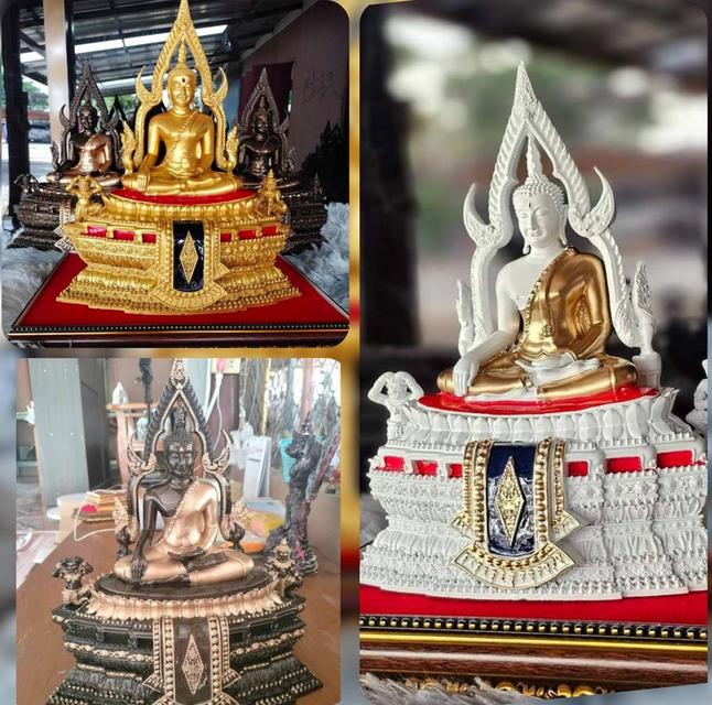 พระพุทธชินราชมวลสารแร่เหล็กน้ำพี้ หน้าตัก5นิ้ว ฐานกว้าง7นิ้ว สูง12นิ้ว ผ่านพิธีอฐิฐานจิต