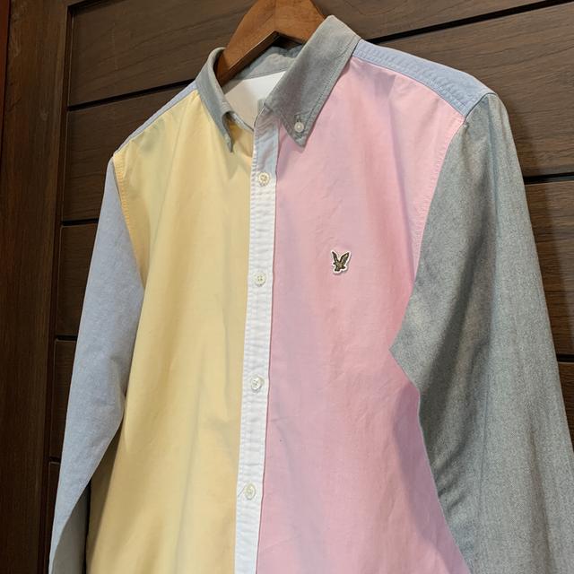 เสื้อเชิ้ต ผ้า Oxford ลาย Multi Color Lyle & Scott รูปที่ 6