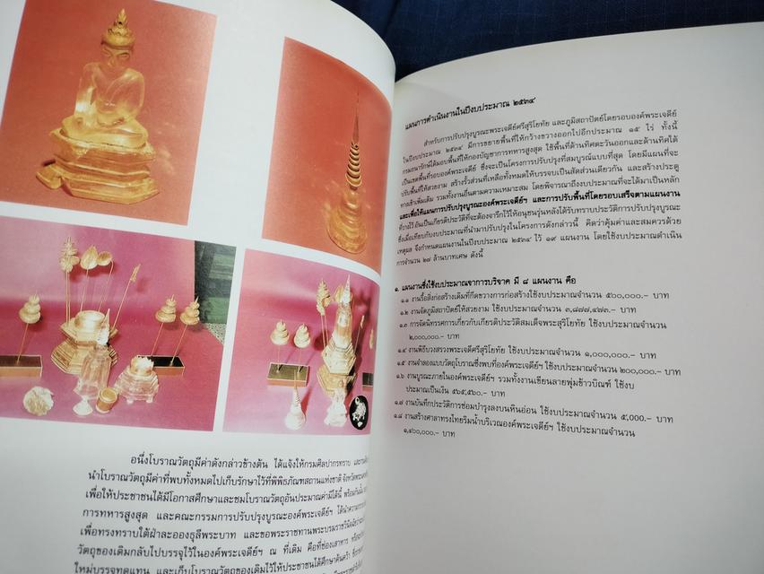 หนังสือพระราชพิธีสมโภชพระเจดีย์ศรีสุริโยทัย  อยุธยา พิมพ์ปี2549 กระดาษมันสี่สีทั้งเล่ม ความหนา152หน้า ปกอ่อน สำนักพิมพ์โรง #หนังสือเก่ามือสอง 6