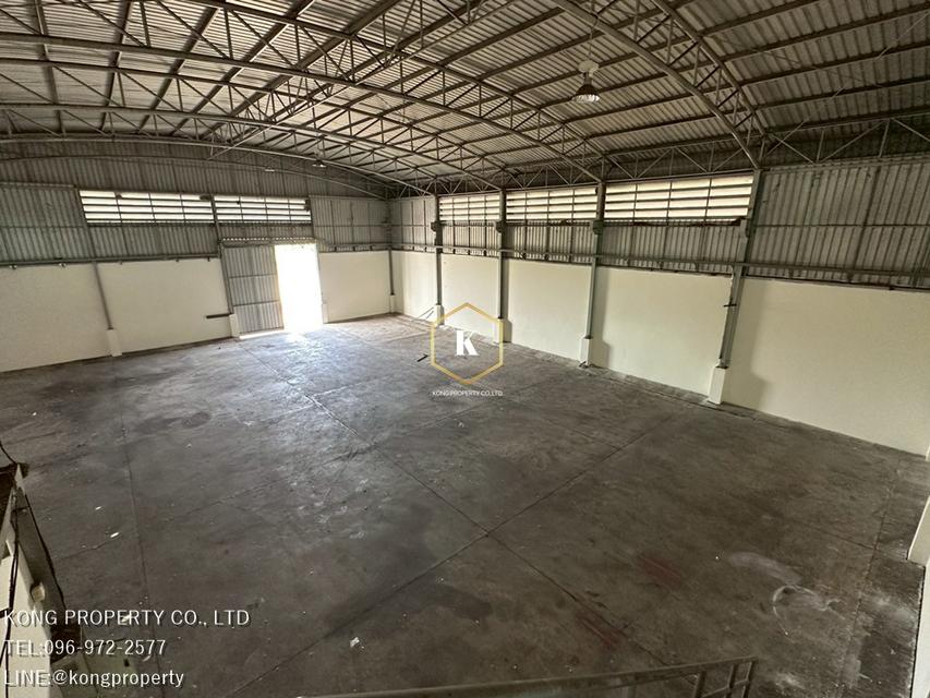 ให้เช่าโกดัง ลาดหลุมแก้ว ปทุมธานี #ใกล้แยกนพวงศ์ พื้นที่ 520 ตรม. 4