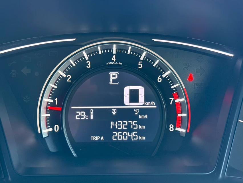 Honda CIVIC 1.8E 2019 สีเทา รูปที่ 10