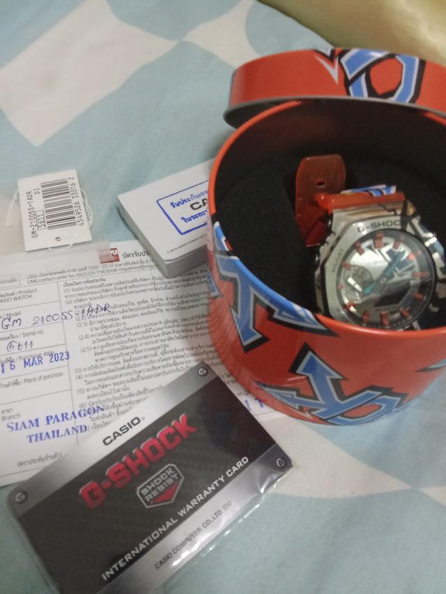 G-Shock นาฬิกาข้อมือ แท้ รุ่น GM 2100ss 1ADR พร้อมใบรับประกัน คู่มือ กล่อง รูปที่ 10