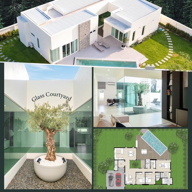 หัวหิน GLASS COURTYARD บ้านเดี่ยว 3 ห้องนอน 3 ห้องน้ำ พร้อมสระว่ายน้ำส่วนตัว ไม่มีค่าส่วนกลาง 3