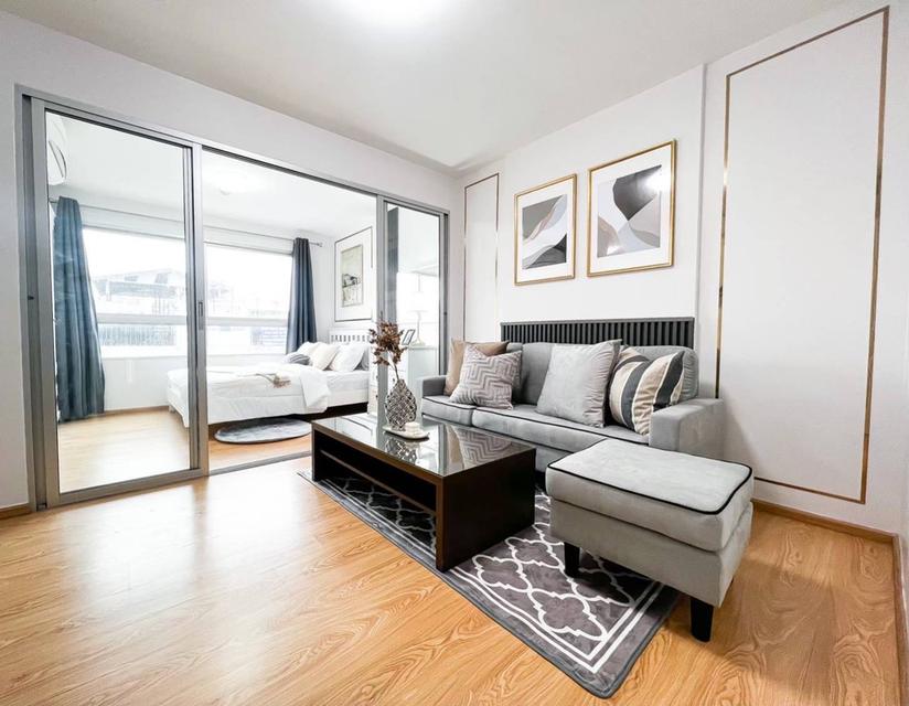 ดี คอนโด ติดรถไฟฟ้า (สายสีม่วง) สถานีไทรม้า หน้าโครงการ‼️ บิ้วอินครบ เฟอร์ครบ👍 ใกล้❤️ -สะพานพระนั่งเกล้า -ตลาดต้นสัก -ตลาดนกฮูก ไนท์พลาซ่า -เซ็นทรั 1