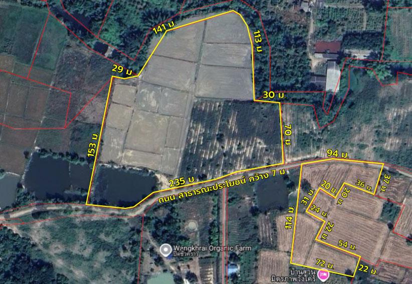 ขายที่ดิน 24 ไร่ 1 งาน 88 ตร.ว. ติดถนนคอนกรีต ใกล้ทางหลางชนบท พช 3052 5