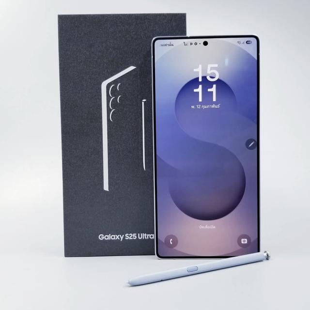 Samsung Galaxy S25 Ultra (12+256) Titanium Silverblue (5G) #ประกันศูนย์ยาว สภาพสวยใหม่เอี่ยม ไร้ตำหนิใดๆ ครบกล่อง สุดคุ้ม 🔥 เพียง 23,900 - ⚠️ ประกัน รูปย่อยที่ 2