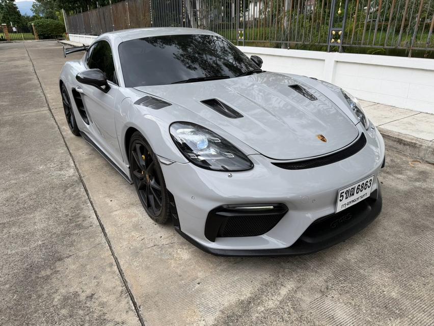 รหัสรถ KPV6863 2018 PORSCHE 718 CAYMAN 2.0 Turbo สีดำ WRAP สีเทา