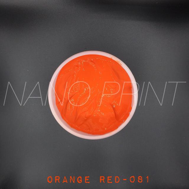 สีสกรีนผ้าพร้อมใช้ นาโนปริ้นท์ สีส้มแดง 1