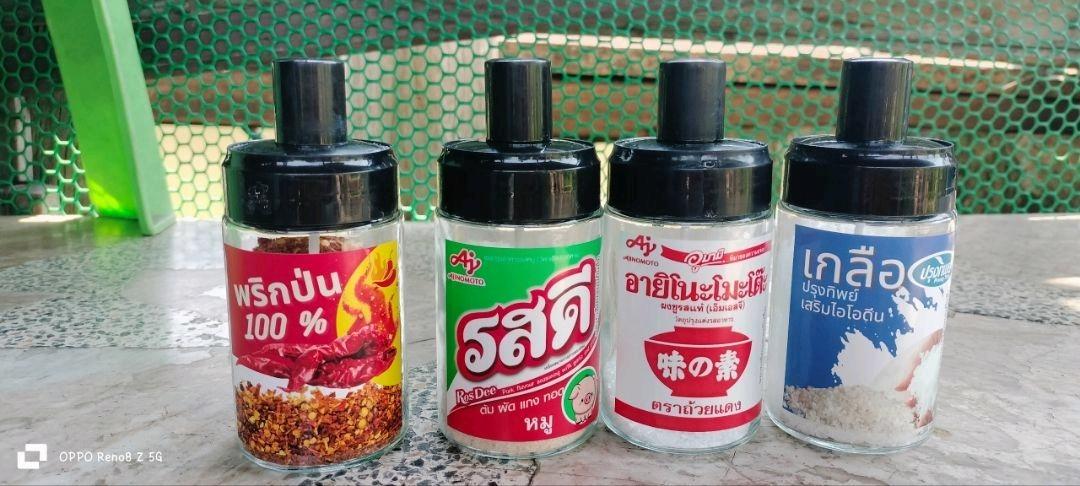 สติ๊กเกอร์ติดเครื่องปรุงรส 6.5 * 6.5 cm ชุด 10 ชิ้นไม่ซ้ำกัน