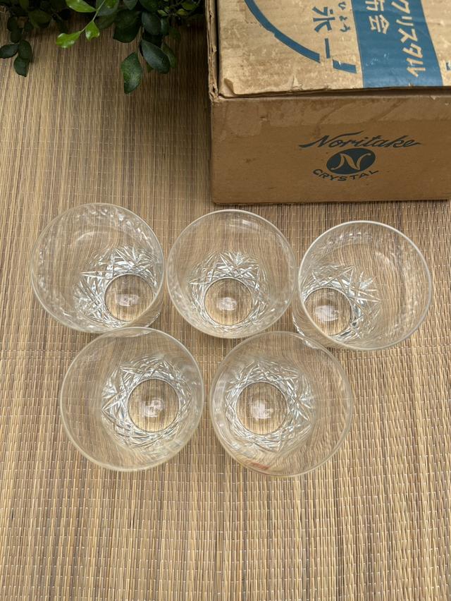 แก้วเจียระไน ทรงสูง Crystal Noritake Japan รูปที่ 4