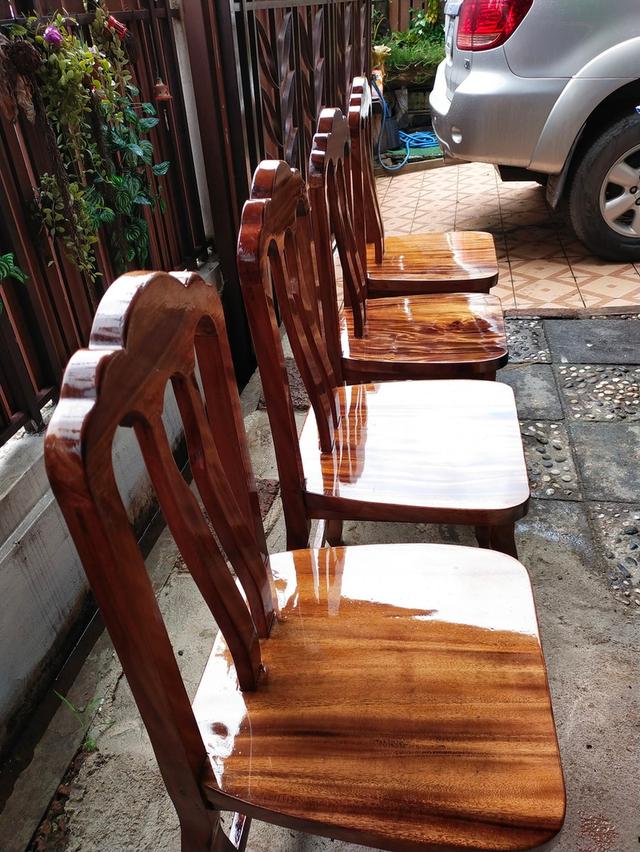 เก้าอี้ไม้ งานไม้จริง  สวย ทน แข็งแรง 5