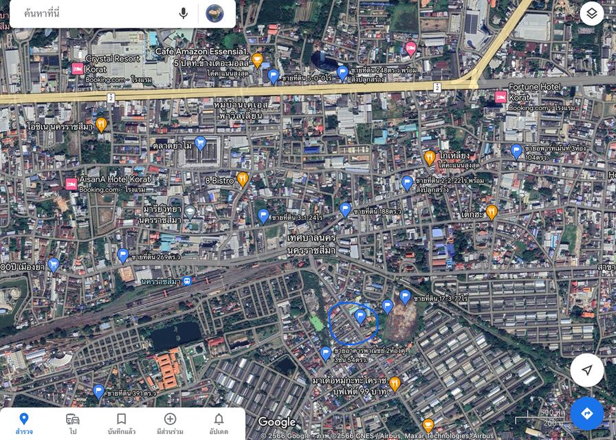 ขายที่ดินติดถนนพิบูลละเอียด ในเมืองโคราช เนื้อที่ 1ไร่ 3งาน ทำเลดีใกล้บุ่งตาหลั่ว ใกล้โรงพยาบาลค่าย ใกล้สถานีรถไฟนครราชสีมา ทำเลเหมาะสร้างโรงแรม 4