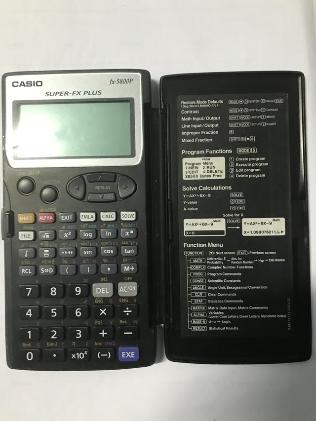 CASIO FX5800P 3