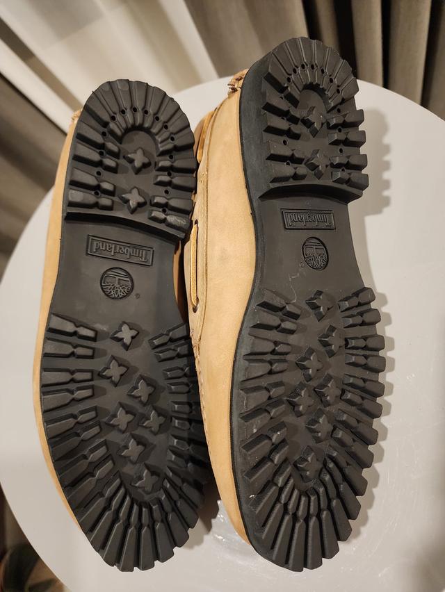 รองเท้าทรงเรือ Timberland Authentic สีเบจกลาง หนังนูบัค 8