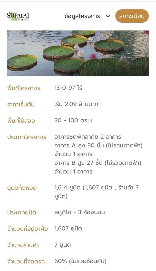 CM04439 ขายดาวน์ คอนโด ศุภาลัย ปาร์ค เอกมัย-พัฒนาการ Supalai Parc Ekkamai-Pattanakarn ถนนพัฒนาการ 2